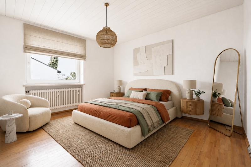 Schlafzimmer visualisiert