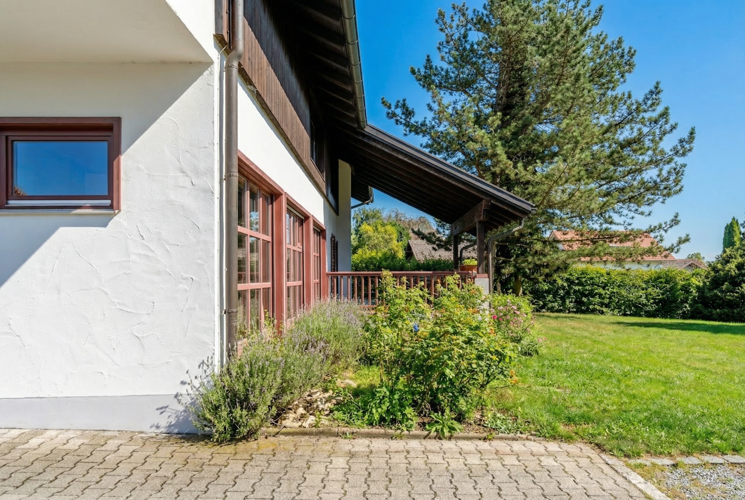 Westseite Terrasse