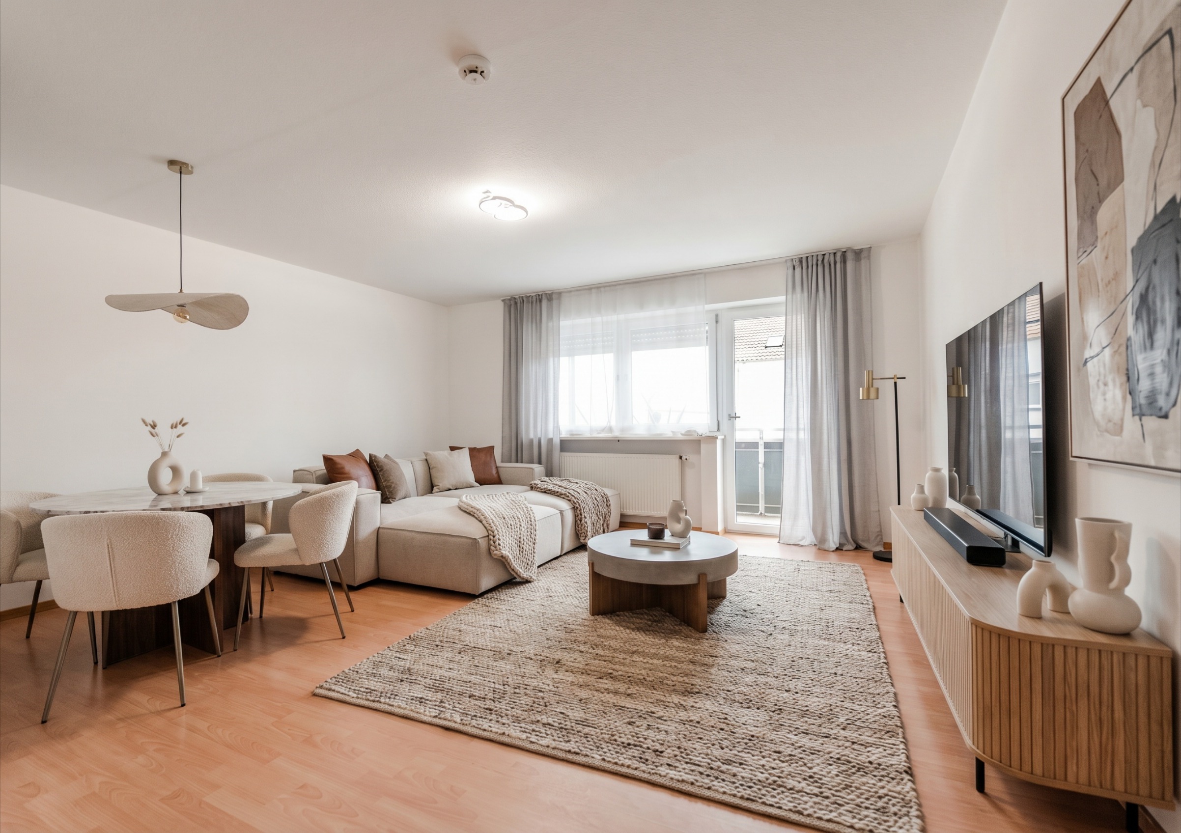 Wohn- & Esszimmer visualisiert
