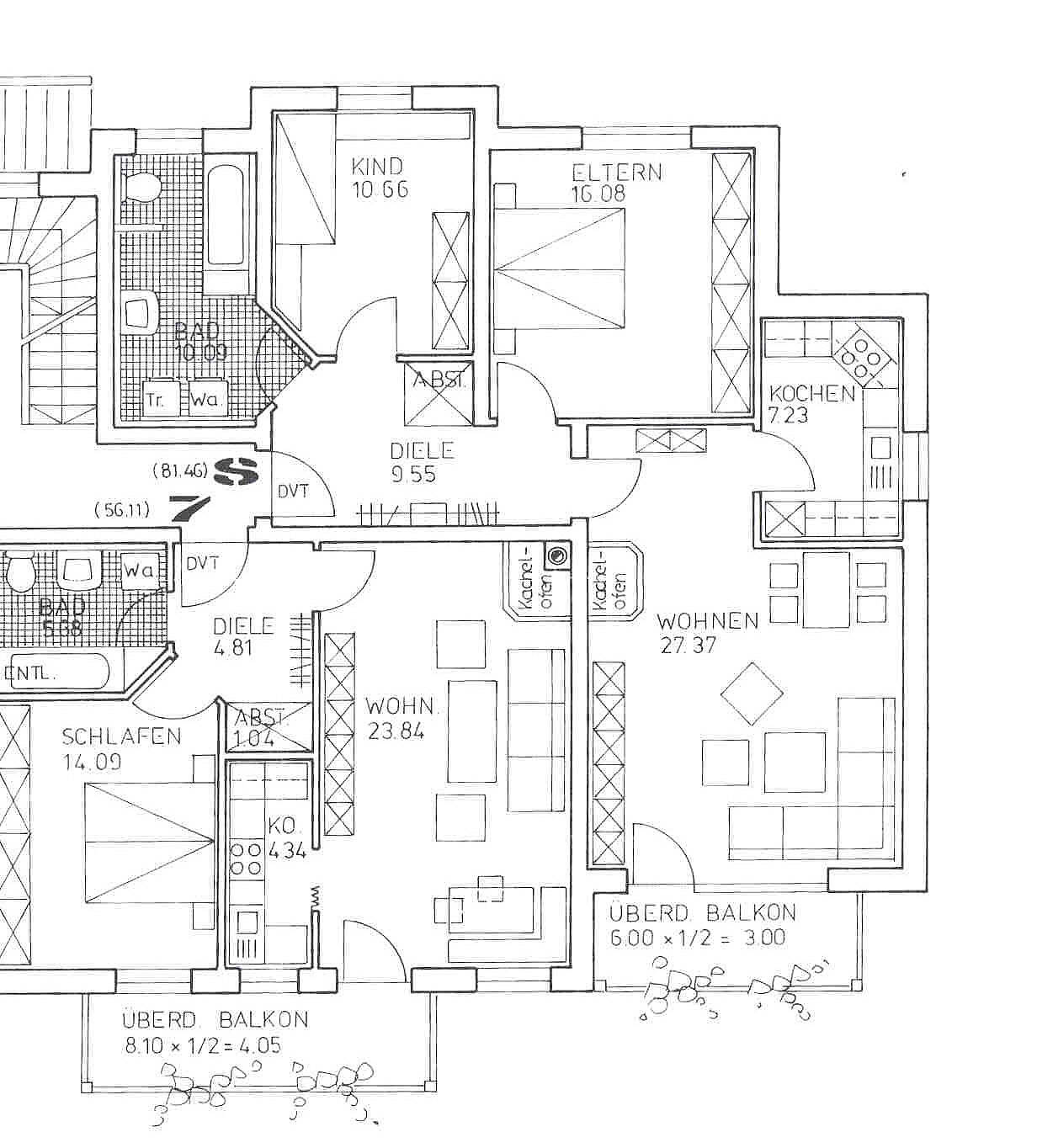 Grundriss WE 8