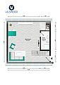 Grundriss Apartment Obergeschoss Ebene 1