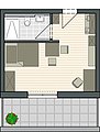 Grundriss Penthouse-Apartment