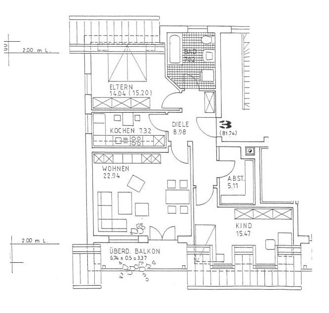 Grundriss WE 3